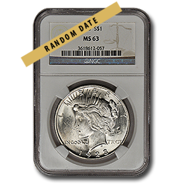 Picture of Peace Silver Dollar MS63