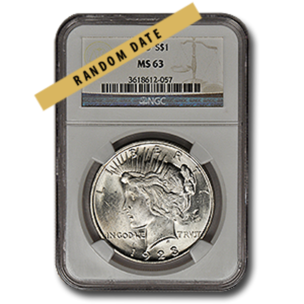 Picture of Peace Silver Dollar MS63