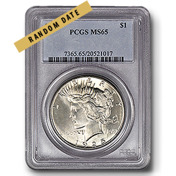 Picture of Peace Silver Dollar MS65*