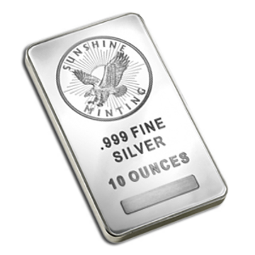 Picture of 10 oz Sunshine Mint Silver Bar