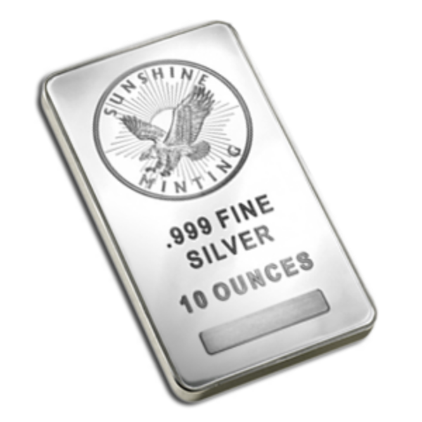 Picture of 10 oz Sunshine Mint Silver Bar