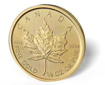 Picture of 1/4 oz Canadian Gold Maple Leaf Coins - 2016