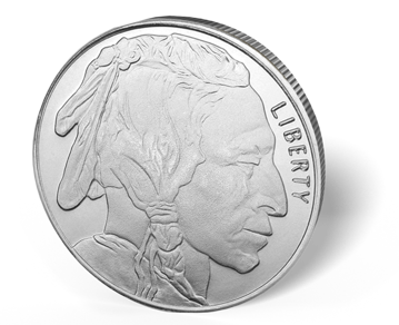 Picture of 1/2 oz Buffalo Silver Rounds Fractional