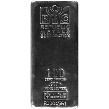 Picture of 100 oz IRA-RSP Silver Bar