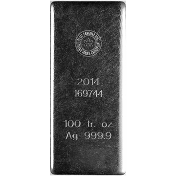 Picture of 100 oz RCM Silver Bar