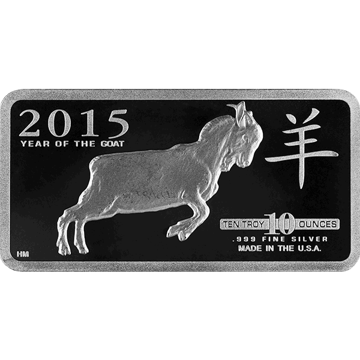 Picture of 10 oz Goat Silver Bar