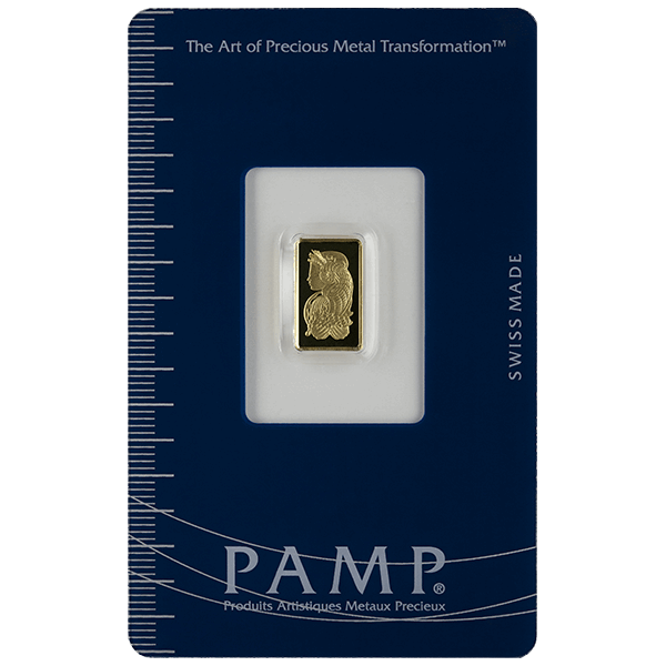 Picture of 1 Gram Pamp Gold Bar