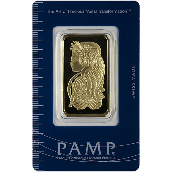 Picture of 1 oz Pamp Fortuna Gold Bar