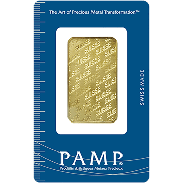 Picture of 1 oz Pamp Non-Fortuna Gold Bar