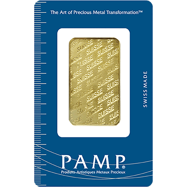 Picture of 1 oz Pamp Non-Fortuna Gold Bar