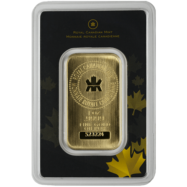 Picture of 1 oz Royal Canadian Mint Gold Bar