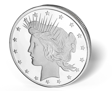 Picture of 1 oz Peace Dollar Design Silver Rounds