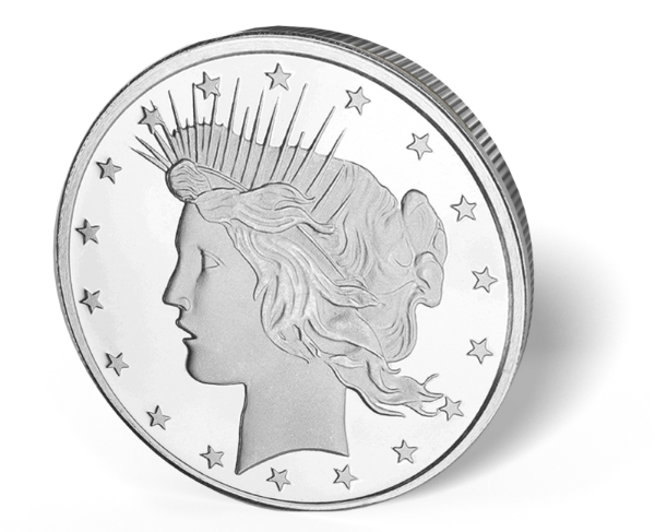 Picture of 1 oz Peace Dollar Design Silver Rounds