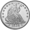 Picture of 1 oz Seated LibertySilver Rounds