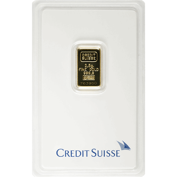 Picture of 2.5 Gram Credit Suisse Gold Bar