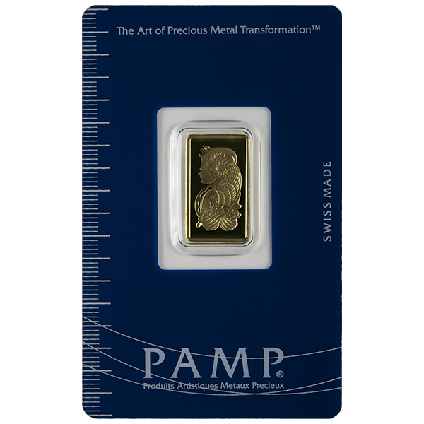 Picture of 2.5 Gram Pamp Gold Bar