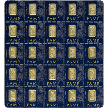 Picture of 25 Gram Pamp Multi Gram Gold Bar