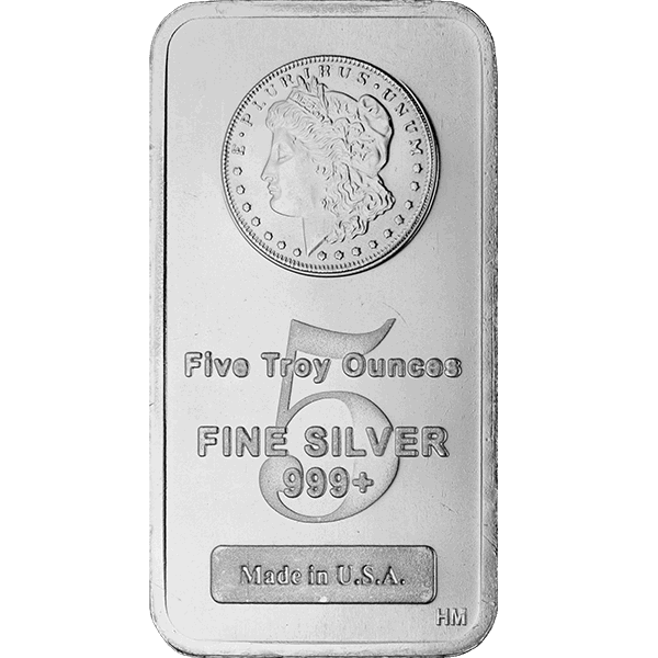 Picture of 5 oz Morgan  Silver Bar