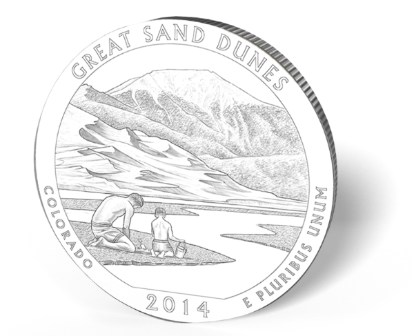 Picture of 5 oz Silver America the Beautiful - Great Sand Dunes National Park