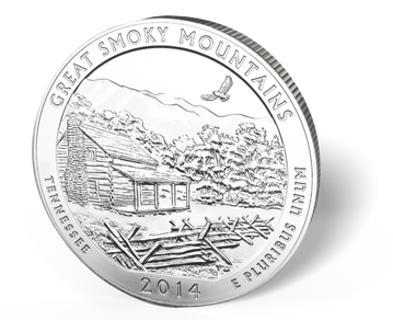 Picture of 5 oz Silver America the Beautiful - Great Smokey's National Park