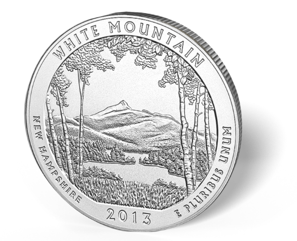 Picture of 5 oz Silver America the Beautiful - White Mountains National Park