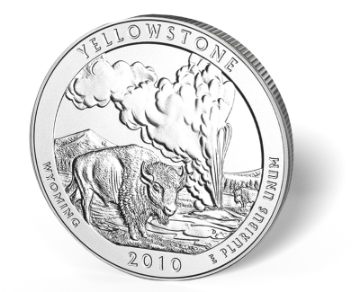 Picture of 5 oz Silver America the Beautiful - Yellowstone National Park