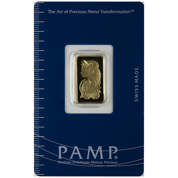 Picture of 5 Gram Pamp Gold Bar