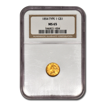 Picture of $1 Gold Coins Type 1 MS65