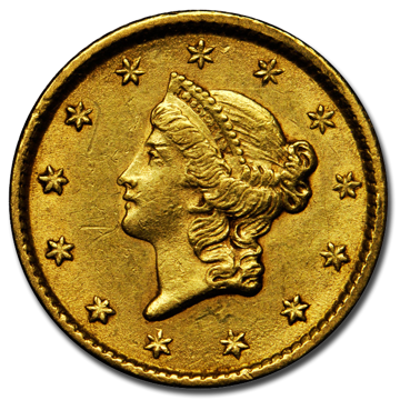 Picture of $1 Gold Coins Type 1 XF