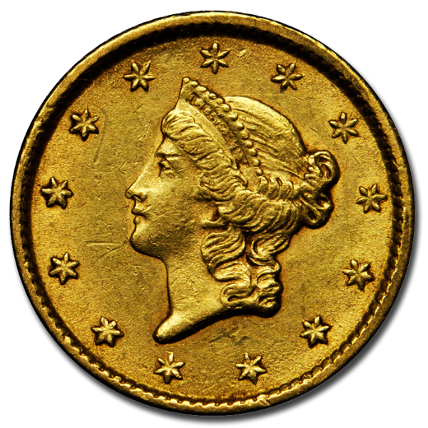 Picture of $1 Gold Coins Type 1 XF