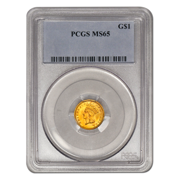 Picture of $1 Gold Coins Type 3 MS65