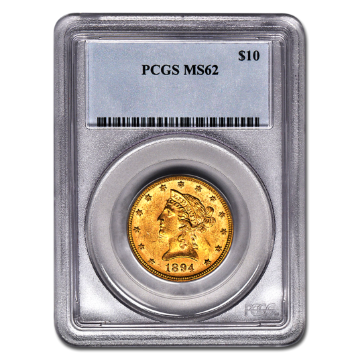 Picture of $10 Liberty Gold Coins MS 62