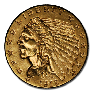 Picture of $2.5 Indian Head Gold Coins XF