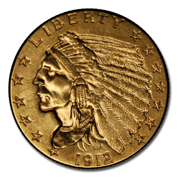 Picture of $2.5 Indian Head Gold Coins XF