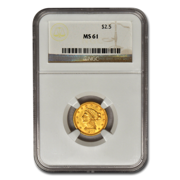 Picture of $2.5 Liberty Gold Coins MS 61