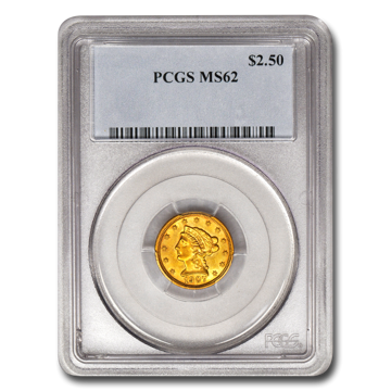 Picture of $2.5 Liberty Gold Coins MS 62