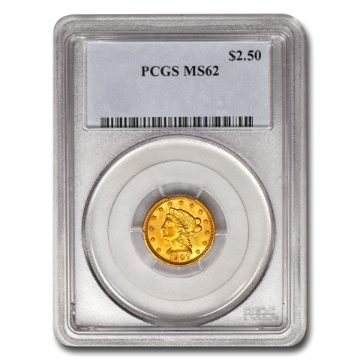 Picture of $2.5 Liberty Gold Coins MS 62