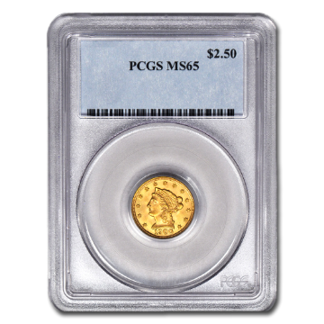 Picture of $2.5 Liberty Gold Coins MS 65