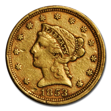 Picture of $2.5 Liberty Gold Coins XF