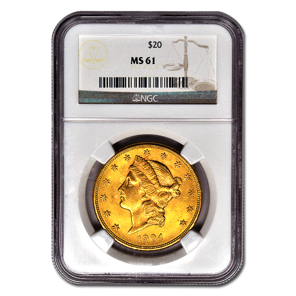 Picture of $20 Liberty Gold Coins MS 61