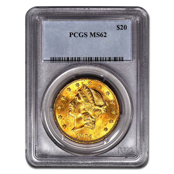 Picture of $20 Liberty Gold Coins MS 62