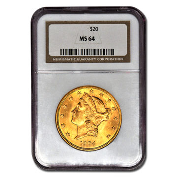 Picture of $20 Liberty Gold Coins MS 64*