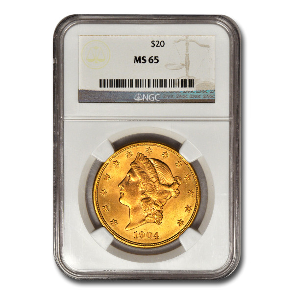 Picture of $20 Liberty Gold Coins MS 65