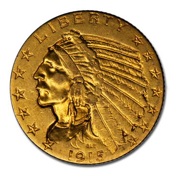 Picture of $5 Indian Head Gold Coins XF