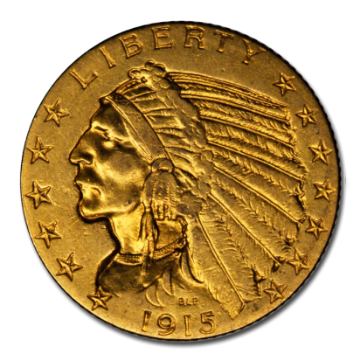 Picture of $5 Indian Head Gold Coins XF