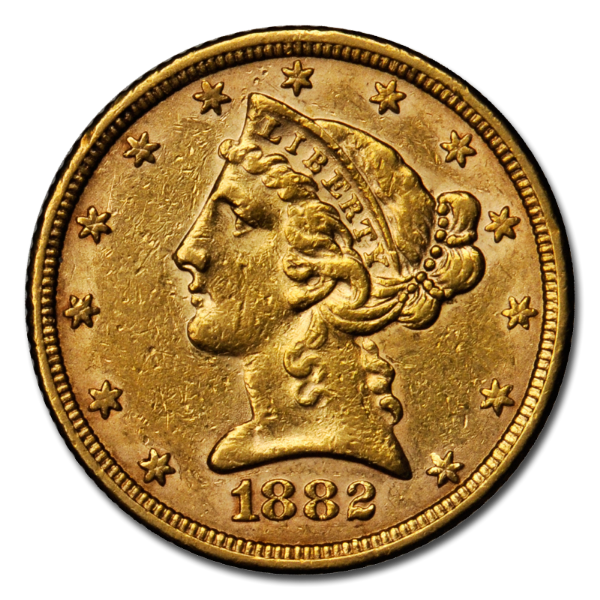 Picture of $5 Liberty Gold Coins XF