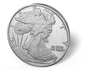 Picture of 1/2 oz Walking Liberty Silver Rounds Fractional