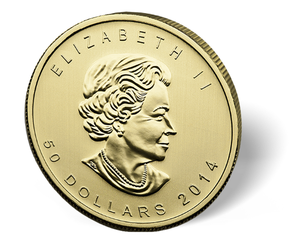 Picture of 1 oz Canadian Gold Maple Leaf Coin (Random Year, .9999 Pure)