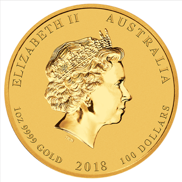 Picture of 2018 1 oz Perth Gold Dog