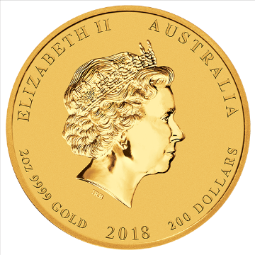 Picture of 2018 2 oz Perth Gold Dog